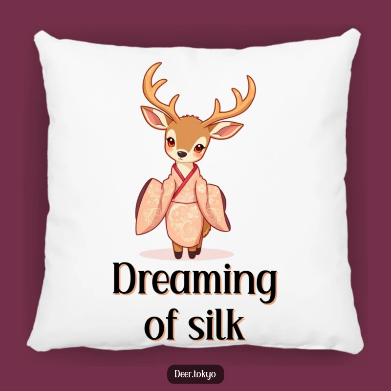 Chic Deer Kimono Pillow: Add a Touch of Sophistication to Your Decor