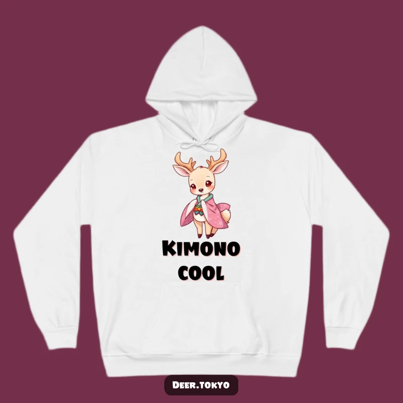 Funny Deer Kimono Hoodie: Cozy Up with Playful Style!