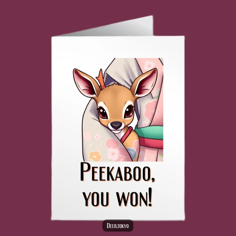 Charming Free Printable Congrats Card: Curious Deer - Print at Home Surprise