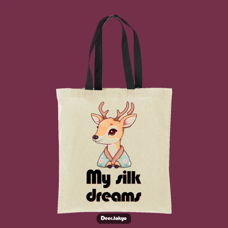 Delicate Deer Kimono Tote Bag: Carry Your Style with Wistful Charm