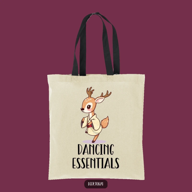 Elegant Deer Kimono Tote Bag: Carry Your Style with Graceful Moves